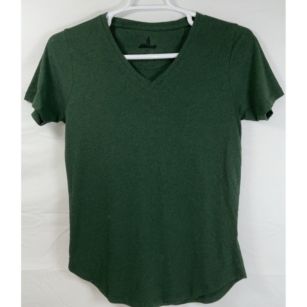 NWOT Women's Johnnie-O Merediths Short Sleeve 100% Cotton T-Shirt Dk Green Small